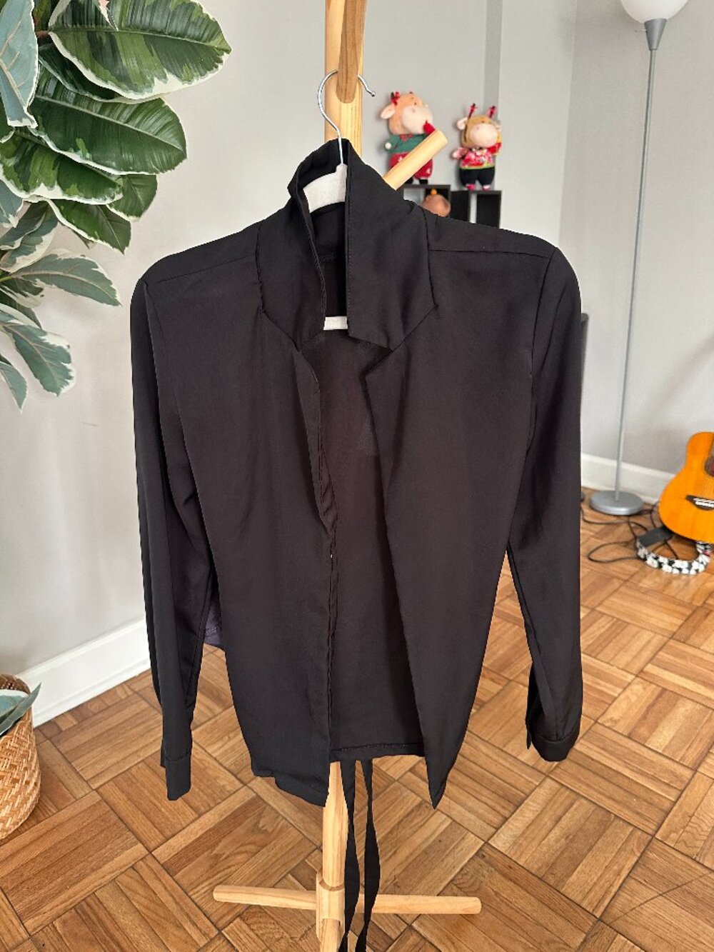 Black Long Sleeve Cover Up Kimono
